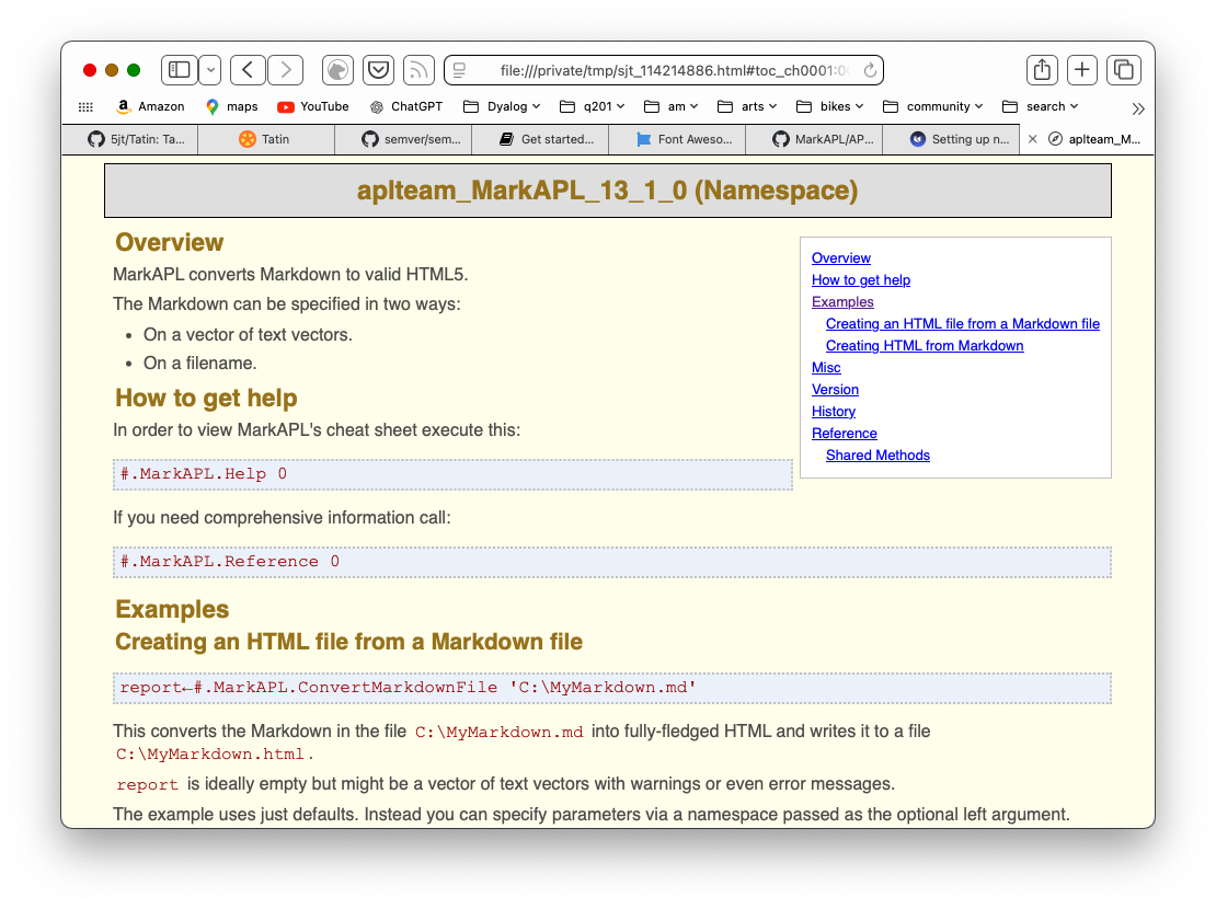 MarkAPL documentation