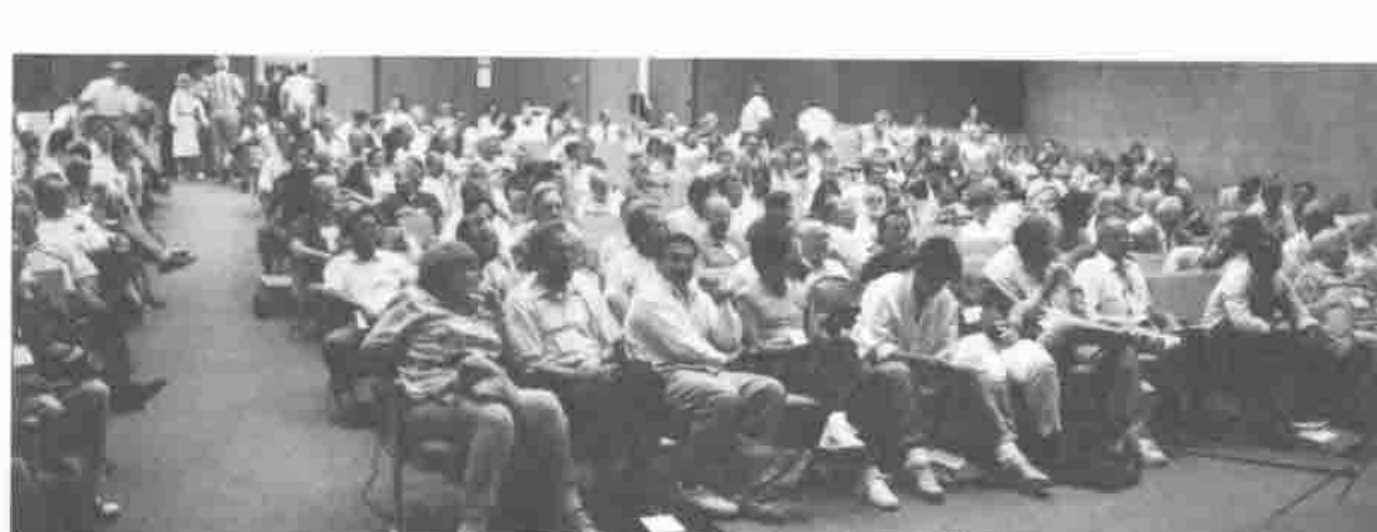 A crowded lecture theatre