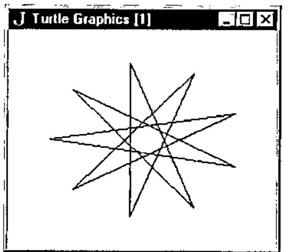 A nine-pointed star