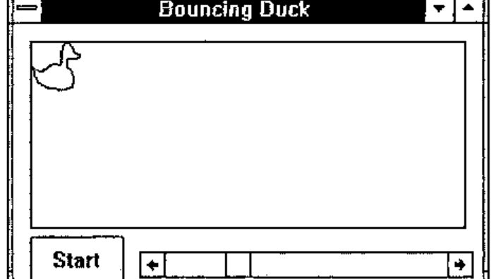 The Bouncing Duck form with the duck outline at the top left of the box