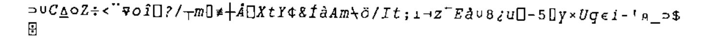 The cipher printed by the second TESTC M: quite different