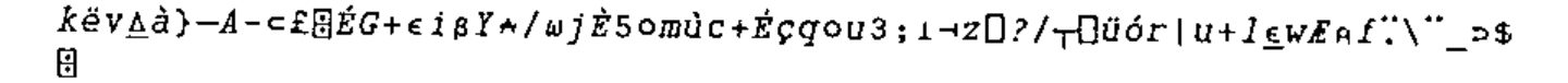 The same cipher again, after resetting ⎕RL←11111