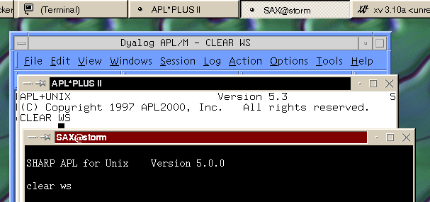 3 interpreters under KDE
