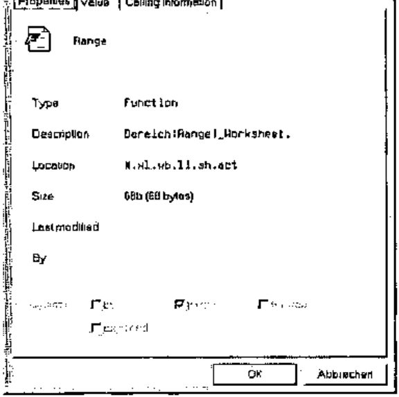 The Properties page for Range: type Function, description Bereich:Range|_Worksheet, location #.xl.wb.li.sh.act