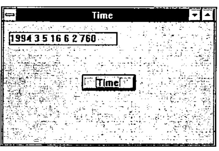 The Time window with 1994 3 5 16 6 2 760 in the label