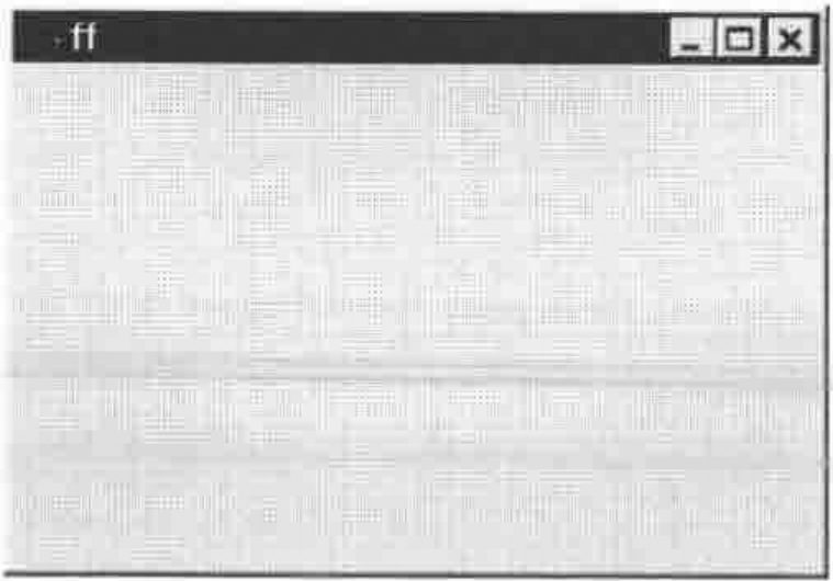 The same empty window titled ff, recreated