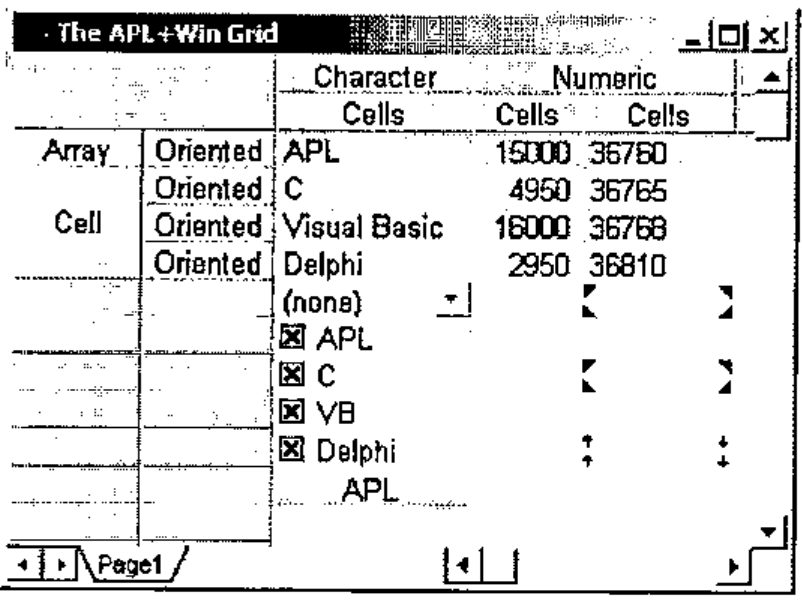 The grid with small corner marks in cells of rows 5, 7 and 9, columns 3 and 5