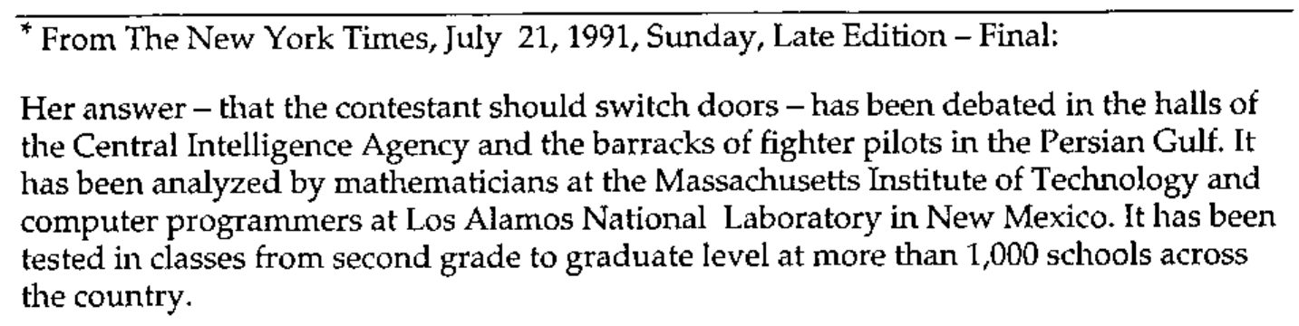 Footnote: from The New York Times, July 21, 1991
