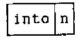 Boxed display: into | n