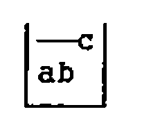 The noun list ab;c with a span over c