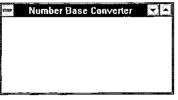 An empty window titled Number Base Converter