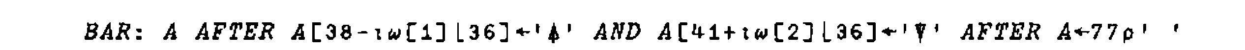 BAR: A AFTER A[38-⍳⍵[1]⌊36]←(hero symbol) AND A[41+⍳⍵[2]⌊36]←(orc symbol) AFTER A←77⍴' '