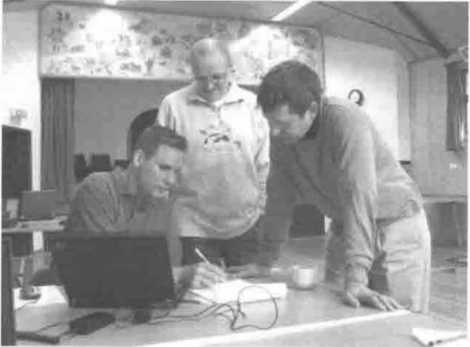 Paul Mansour with Veli-Matti and Morten