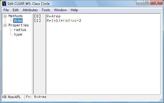 screen shot Method Editor