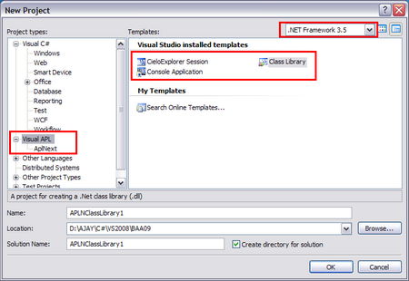 Figure 5: Visual APL templates