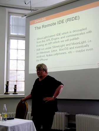 Gitte introducing the new Remote Interface