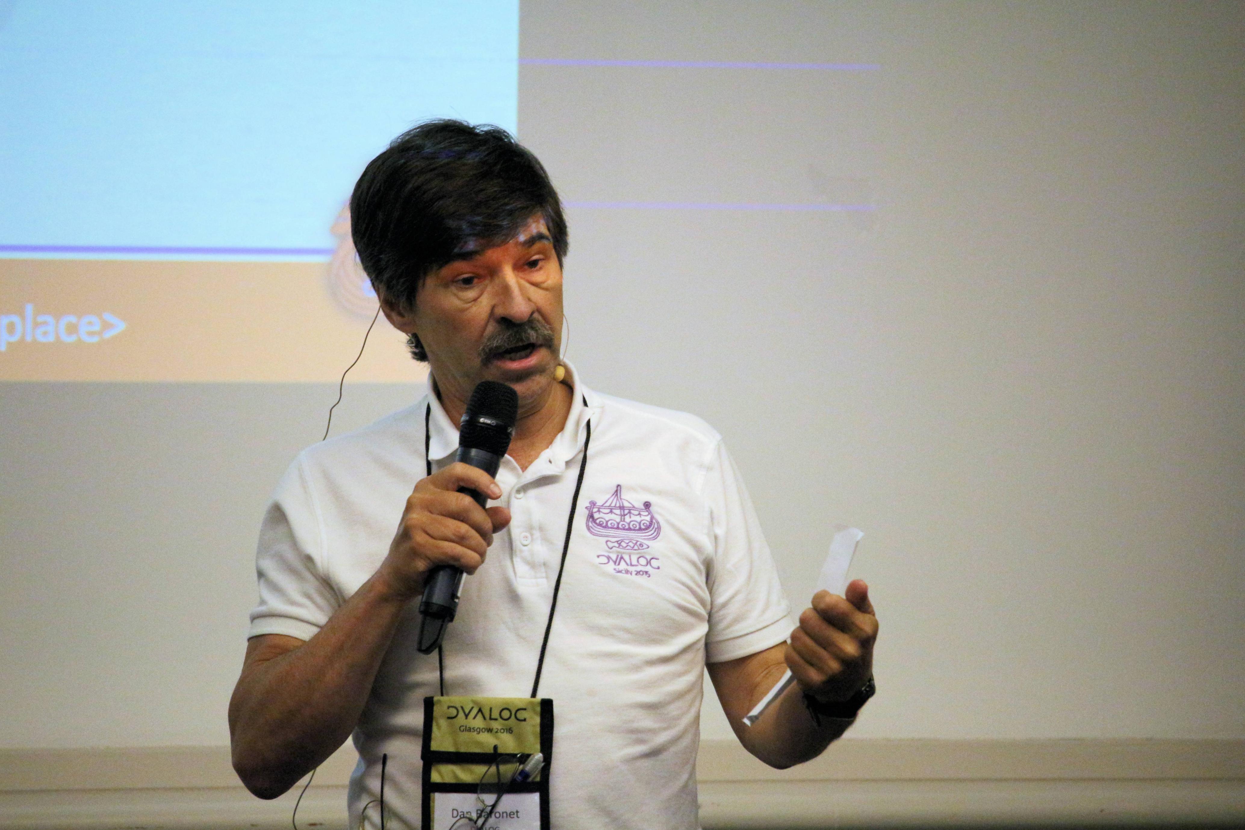 Dan Baronet at Dyalog '16.