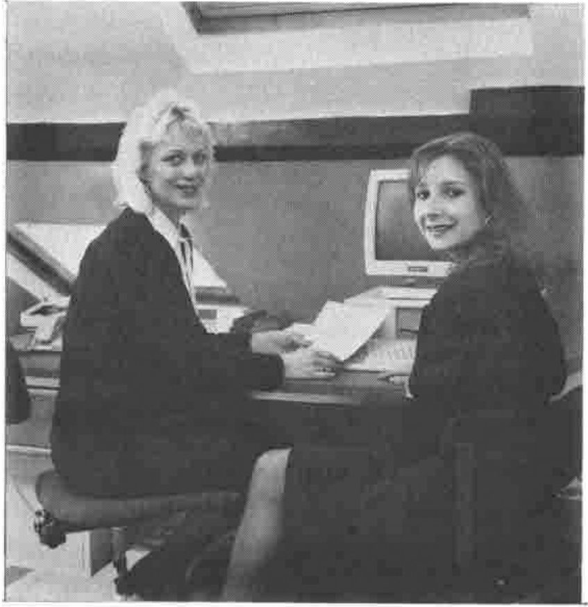 Photograph: New Recruit Karen Opper, pictured with Jill Moss of APL People